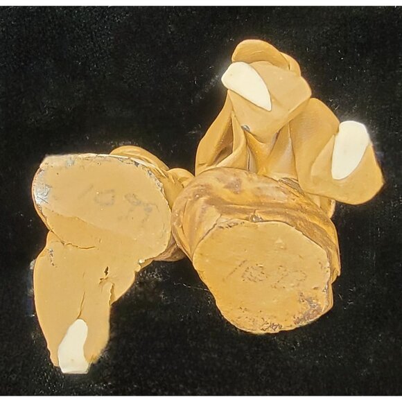 Vintage Chinese Mudmen Figurines, Hand Crafted, Set of 2 - Picture 10 of 10